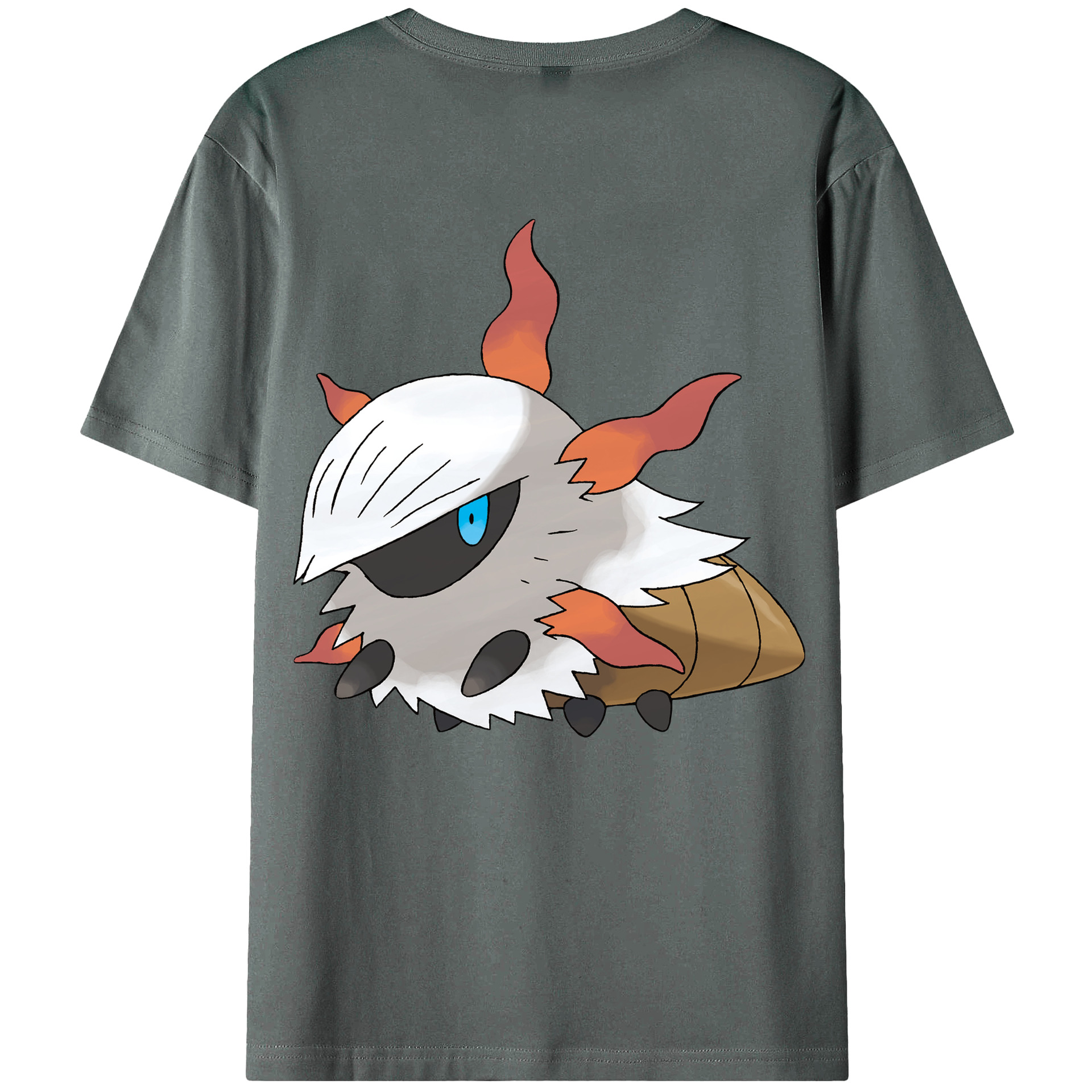 （画像用） ポケットモンスター Pokémon 綿100％ メンズ半袖Tシャツ（バックプリント） 通気性